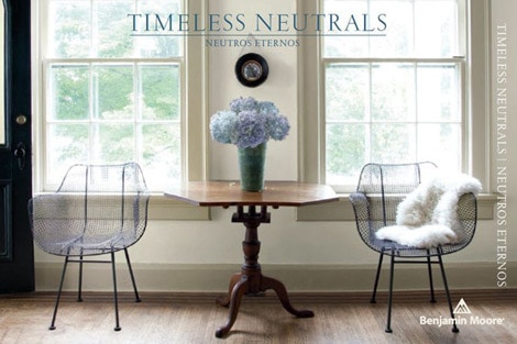 Front cover of Timeless Neutrals Colour Brochure